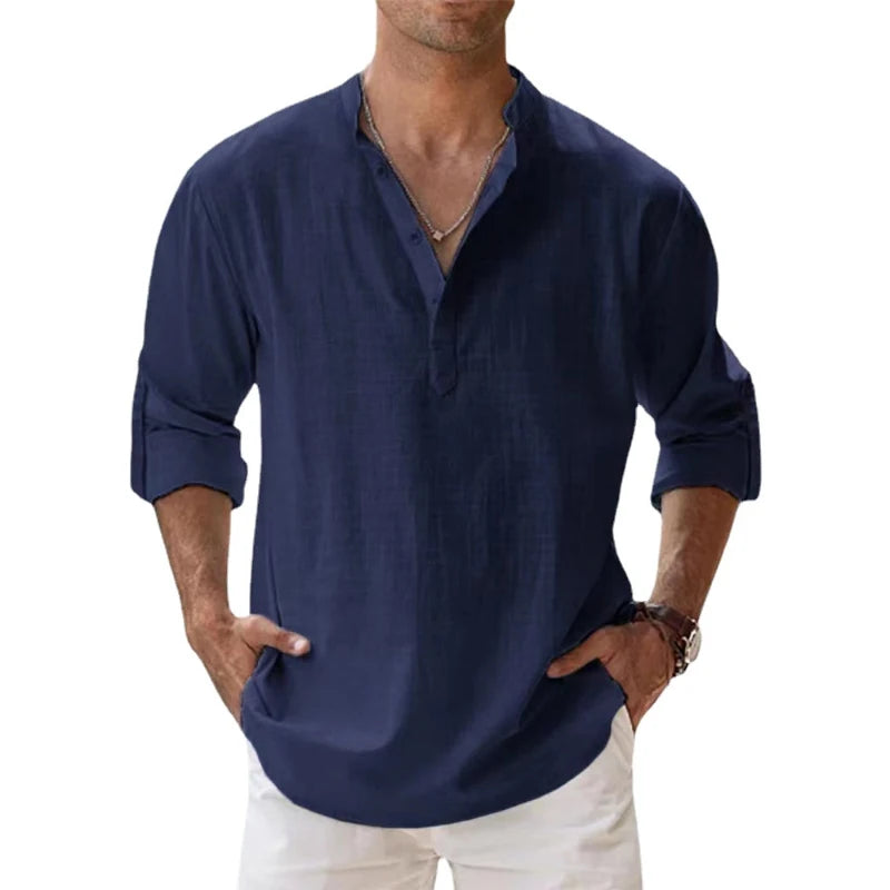 Coastal Linen Button-Up