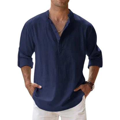 Coastal Linen Button-Up