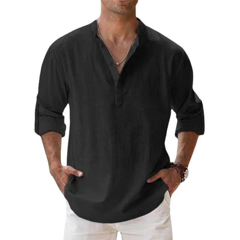 Coastal Linen Button-Up