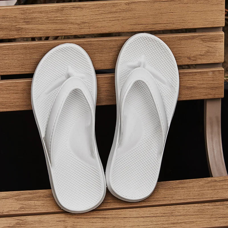 Fashion Women'S Flip Flops Solid Colors Anti-Slip Soft Sole Slippers Durable Comfort Outdoor Men Summer Couple Beach Sandals